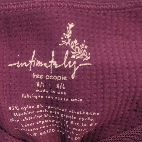 Free People Fitted Purple Ribbed Camisole - Picture 2 of 5
